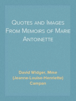 Quotes and Images From Memoirs of Marie Antoinette