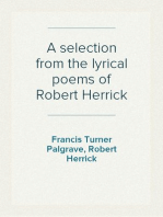 A selection from the lyrical poems of Robert Herrick