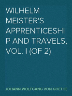 Wilhelm Meister's Apprenticeship and Travels, Vol. I (of 2)