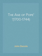 The Age of Pope
(1700-1744)