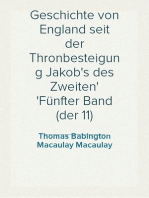 Geschichte von England seit der Thronbesteigung Jakob's des Zweiten
Fünfter Band (der 11)