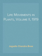 Life Movements in Plants, Volume II, 1919