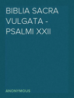 Biblia Sacra Vulgata - Psalmi XXII