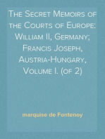 The Secret Memoirs of the Courts of Europe