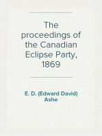 The proceedings of the Canadian Eclipse Party, 1869