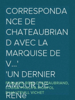 Correspondance de Chateaubriand avec la marquise de V...
Un dernier amour de René