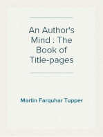 An Author's Mind 