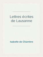 Lettres écrites de Lausanne