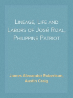 Lineage, Life and Labors of José Rizal, Philippine Patriot