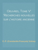 Oeuvres, Tome V
Recherches nouvelles sur l'histoire ancienne