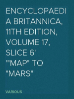 Encyclopaedia Britannica, 11th Edition, Volume 17, Slice 6
"Map" to "Mars"