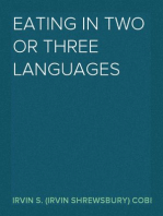 Eating in Two or Three Languages