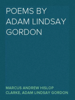 Poems by Adam Lindsay Gordon