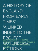 A History Of England From Early Times
A Linked Index to the Project Gutenberg Editions