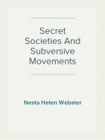 Secret Societies And Subversive Movements
