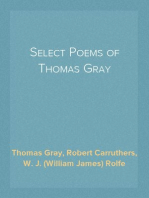 Select Poems of Thomas Gray