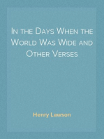 In the Days When the World Was Wide and Other Verses