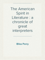 The American Spirit in Literature : a chronicle of great interpreters