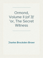 Ormond, Volume II (of 3)
or, The Secret Witness