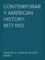 Contemporary American History, 1877-1913