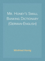 Mr. Honey's Small Banking Dictionary (German-English)