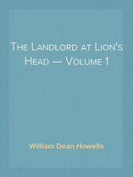 The Landlord at Lion's Head — Volume 1
