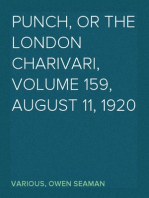 Punch, or the London Charivari, Volume 159, August 11, 1920