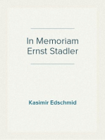 In Memoriam Ernst Stadler