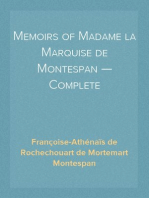 Memoirs of Madame la Marquise de Montespan — Complete