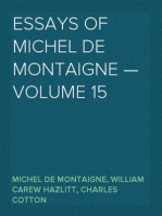 Essays of Michel de Montaigne — Volume 15