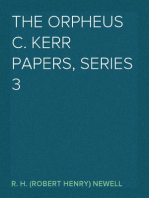 The Orpheus C. Kerr Papers, Series 3