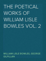 The Poetical Works of William Lisle Bowles Vol. 2