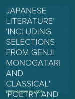 Japanese Literature
Including Selections from Genji Monogatari and Classical
Poetry and Drama of Japan