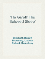'He Giveth His Beloved Sleep'