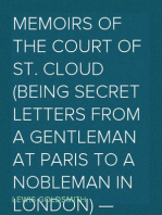 Memoirs of the Court of St. Cloud (Being secret letters from a gentleman at Paris to a nobleman in London) — Volume 5