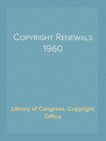 Copyright Renewals 1960