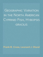 Geographic Variation in the North American Cyprinid Fish, Hybopsis gracilis