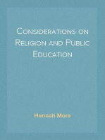 Considerations on Religion and Public Education