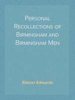 Personal Recollections of Birmingham and Birmingham Men