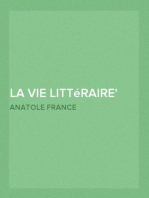 La vie littéraire
Première série