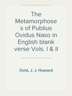 The Metamorphoses of Publius Ovidus Naso in English blank verse Vols. I & II