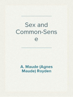 Sex and Common-Sense