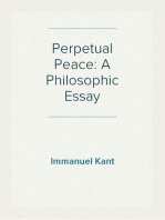 Perpetual Peace: A Philosophic Essay