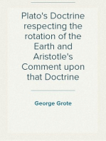 Plato's Doctrine respecting the rotation of the Earth and Aristotle's Comment upon that Doctrine