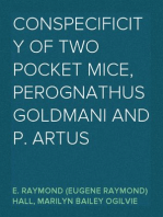 Conspecificity of two pocket mice, Perognathus goldmani and P. artus