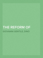 The Reform of Education