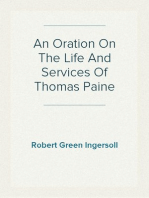 An Oration On The Life And Services Of Thomas Paine