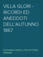 Villa Glori - Ricordi ed aneddoti dell'autunno 1867