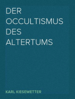 Der Occultismus des Altertums