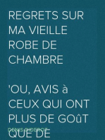 Regrets sur ma vieille robe de chambre
Ou, avis à ceux qui ont plus de goût que de fortune